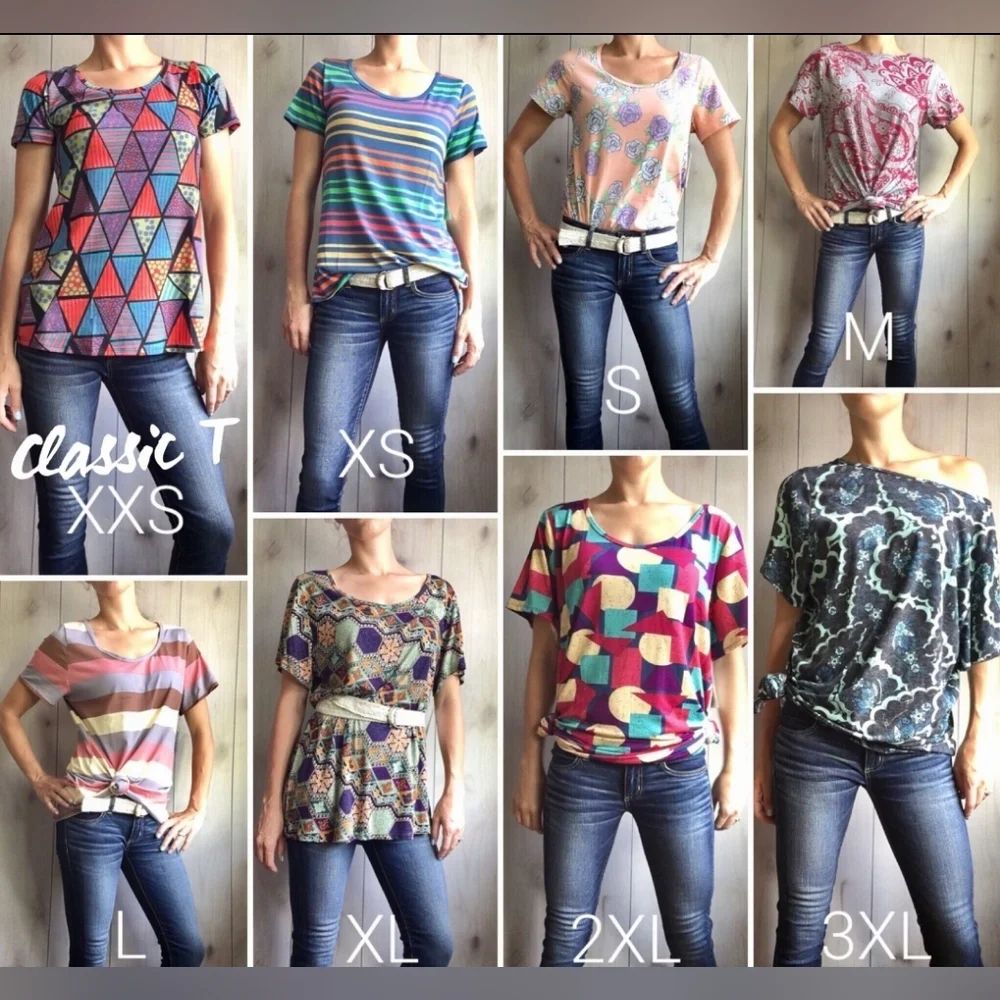 NWT LuLaRoe S Art Deco Geometric Black Classic T Tee Top - Pretty Gift! - Picture 9 of 16